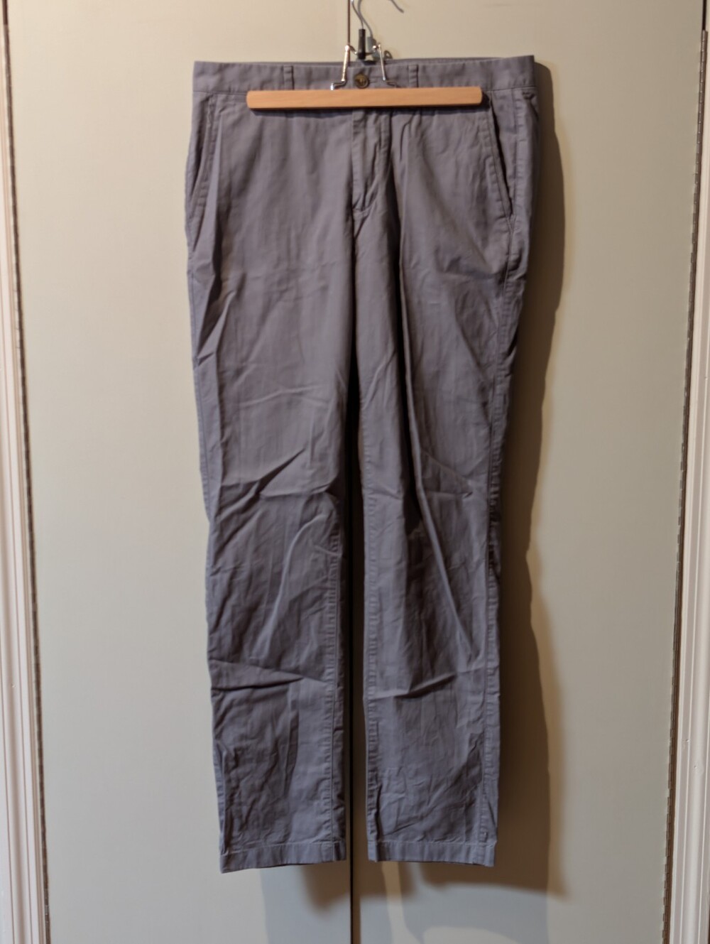 Bonobos Men's Tailored Fit Chinos Gray/Lavender 33 x 34
